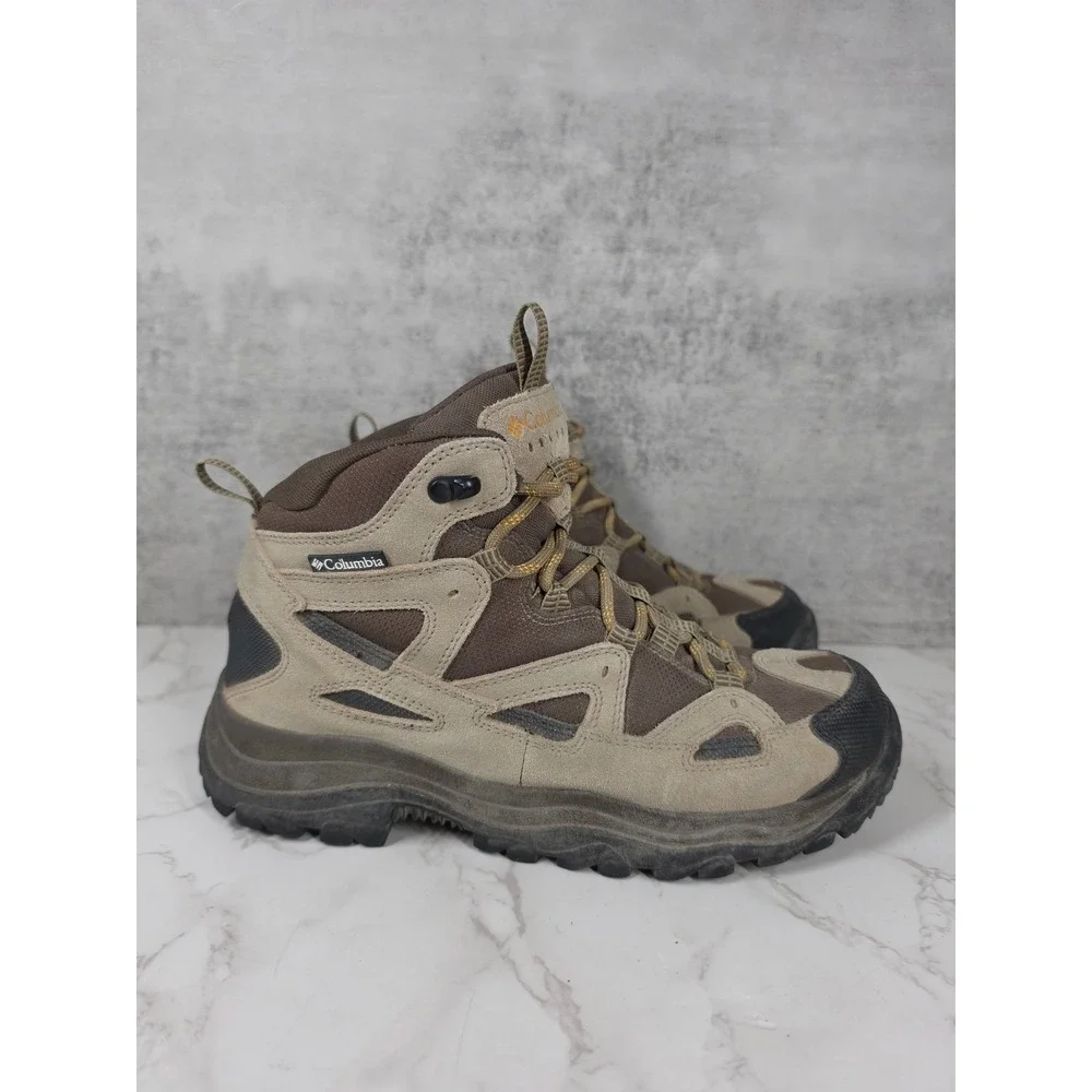 Columbia Coremic Ridge Mens Hiking Boots BM3619-230 Outdoor Trail Brown Tan 9